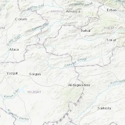 Map showing location of Kadışehri (39.995680, 35.791930)