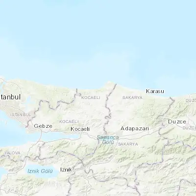 Map showing location of Kandıra (41.070000, 30.152620)