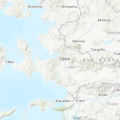 Map showing location of Karabağlar (38.373960, 27.135200)