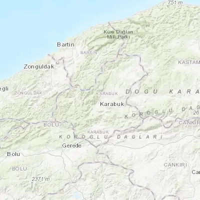 Map showing location of Karabük (41.204880, 32.627680)