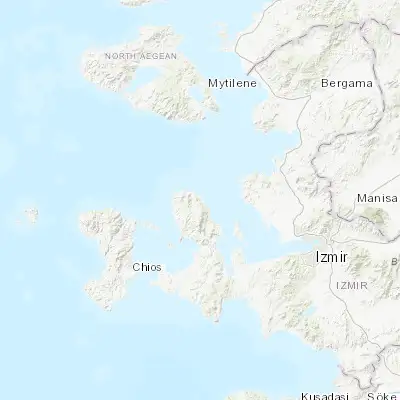 Map showing location of Karaburun (38.636400, 26.510940)