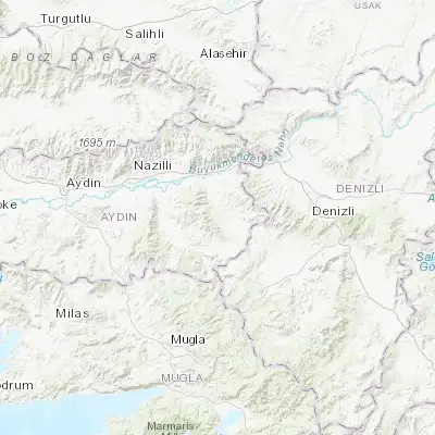 Map showing location of Karacasu (37.728160, 28.605690)