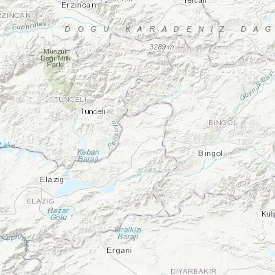 Map showing location of Karakoçan (38.951780, 40.027060)