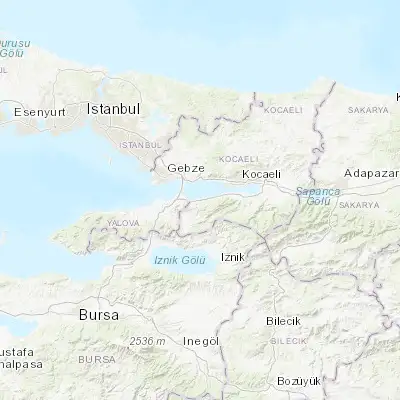 Map showing location of Karamürsel (40.691290, 29.616490)