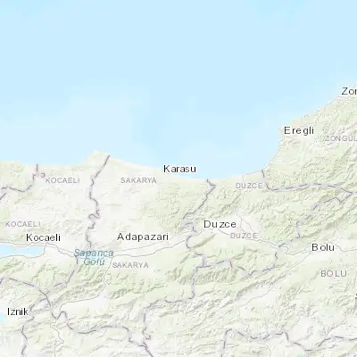 Map showing location of Karasu Mahallesi (41.070960, 30.785430)
