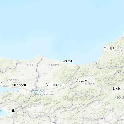 Map showing location of Karasu (41.104420, 30.696640)