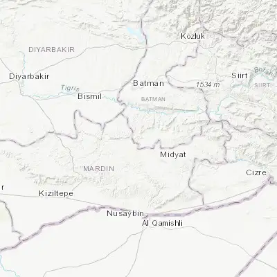 Map showing location of Kayapınar (37.557620, 41.162310)
