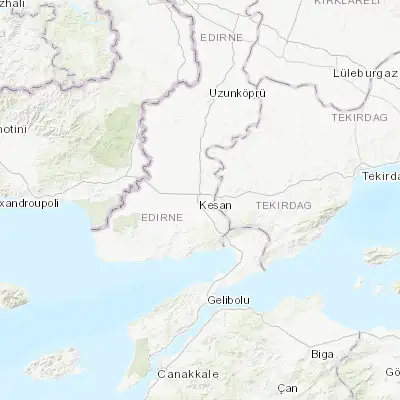 Map showing location of Keşan (40.855830, 26.630280)
