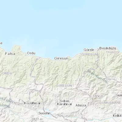 Map showing location of Keşap (40.910320, 38.501300)