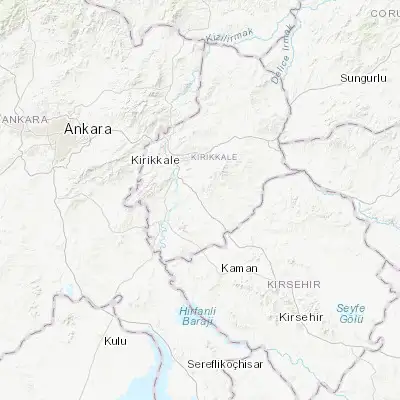 Map showing location of Keskin (39.673060, 33.613610)