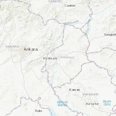Map showing location of Kırıkkale (39.845280, 33.506390)