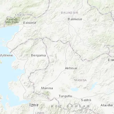 Map showing location of Kırkağaç (39.106380, 27.669250)