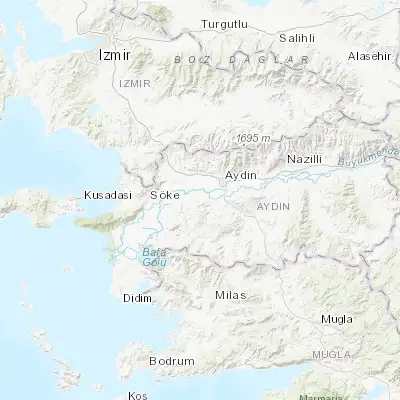 Map showing location of Koçarlı (37.761130, 27.705830)