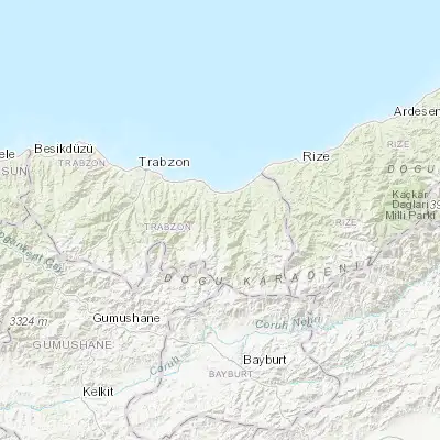 Map showing location of Köprübaşı (40.806920, 40.114390)