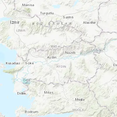 Map showing location of Köşk (37.853330, 28.051670)