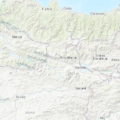 Map showing location of Koyulhisar (40.301840, 37.823360)