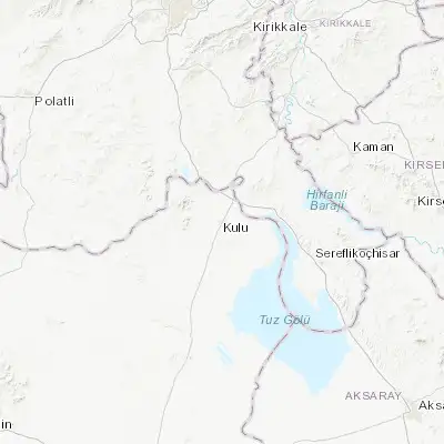 Map showing location of Kulu (39.095130, 33.079890)