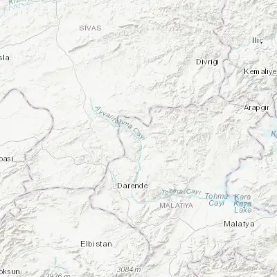 Map showing location of Kuluncak (38.876560, 37.662790)