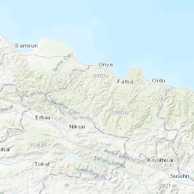 Map showing location of Kumru (40.874440, 37.263890)