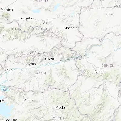 Map showing location of Kuyucak (37.913300, 28.459170)