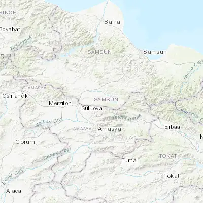 Map showing location of Ladik (40.910560, 35.891940)