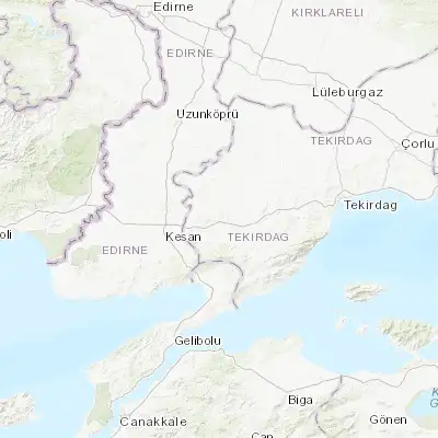 Map showing location of Malkara (40.890000, 26.901110)