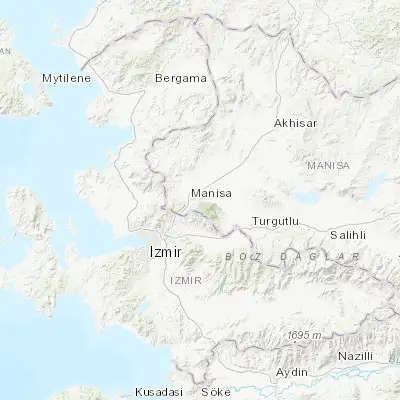 Map showing location of Manisa (38.612020, 27.426470)