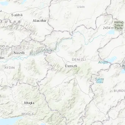 Map showing location of Merkezefendi (37.805440, 29.042360)