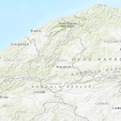 Map showing location of Safranbolu (41.250830, 32.694170)