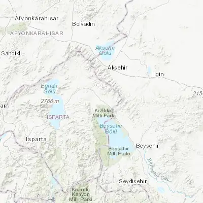 Map showing location of Şarkîkaraağaç (38.079440, 31.366390)