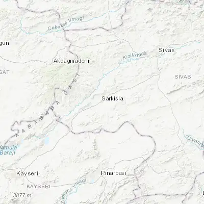 Map showing location of Şarkışla (39.351860, 36.409760)