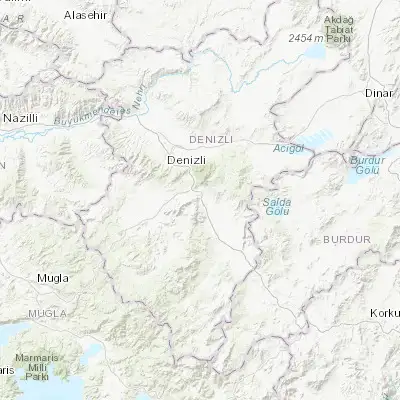 Map showing location of Serinhisar (37.581050, 29.266390)