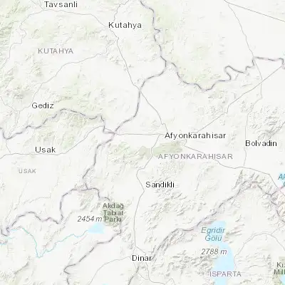 Map showing location of Sinanpaşa (38.744440, 30.242780)