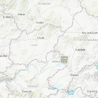 Map showing location of Sivaslı (38.499440, 29.683610)