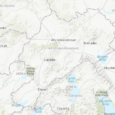 Map showing location of Şuhut (38.531110, 30.545830)
