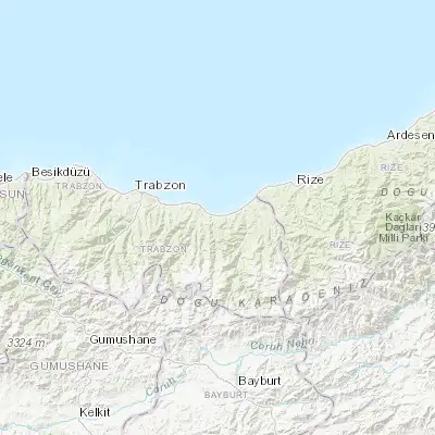 Map showing location of Sürmene (40.905880, 40.127920)
