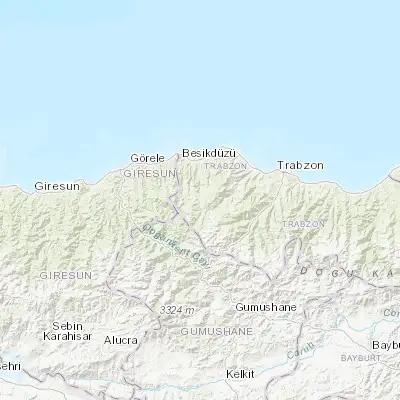 Map showing location of Tonya (40.884020, 39.284860)