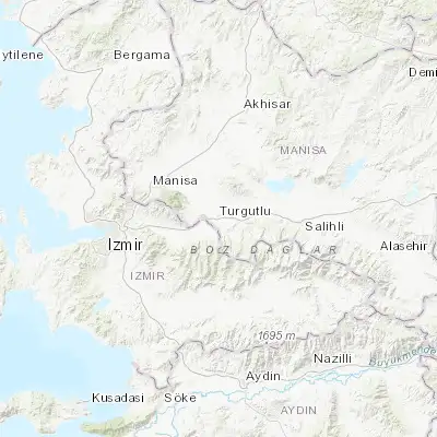 Map showing location of Turgutlu (38.495330, 27.699700)