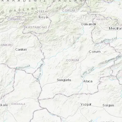 Map showing location of Uğurludağ (40.446310, 34.452590)