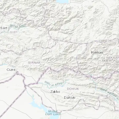 Map showing location of Uzungeçit (37.494250, 42.993030)
