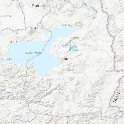 Map showing location of Van (38.494570, 43.383230)