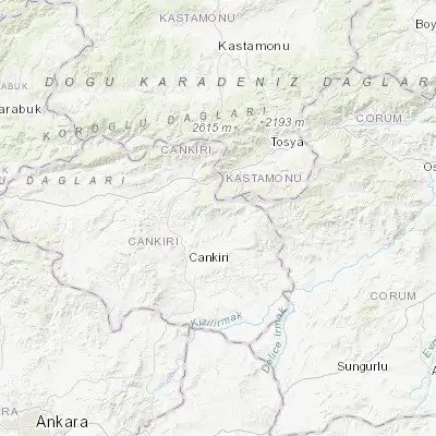 Map showing location of Yapraklı (40.757850, 33.778190)