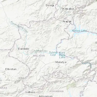 Map showing location of Yazıhan (38.592920, 38.173270)