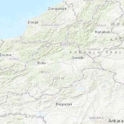 Map showing location of Yeniçağa (40.771150, 32.033750)