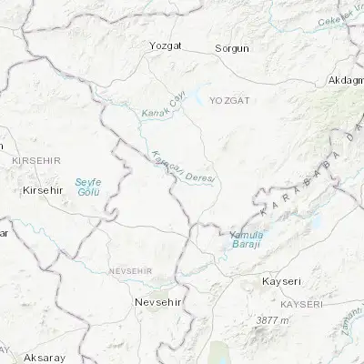 Map showing location of Yenifakılı (39.211420, 35.000360)