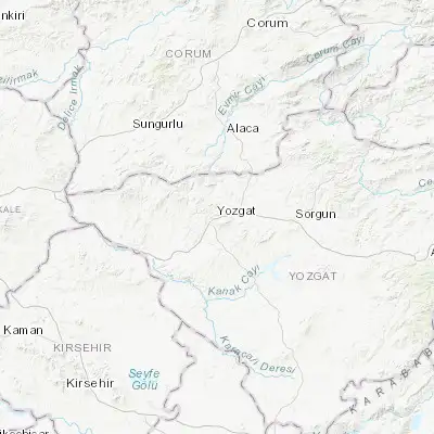 Map showing location of Yozgat (39.820000, 34.804440)