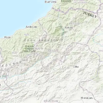 Map showing location of Yusufeli (40.820420, 41.537430)