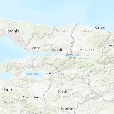Map showing location of Yuvacık (40.688150, 29.967380)