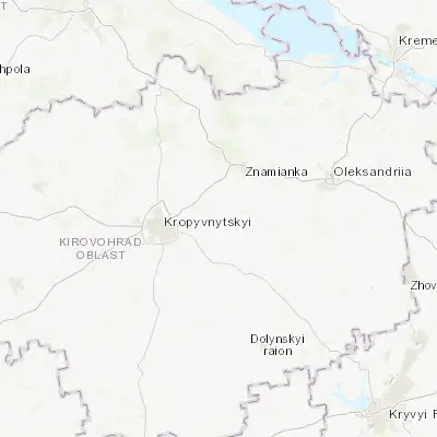Map showing location of Adzhamka (48.539730, 32.535950)