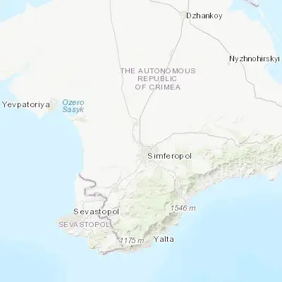 Map showing location of Agrarnoye (45.015960, 34.057250)